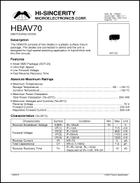 Click here to download HBAV70 Datasheet