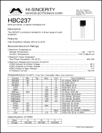 Click here to download HBC237 Datasheet