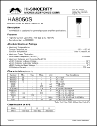 Click here to download HA8050S Datasheet