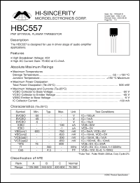 Click here to download HBC557 Datasheet