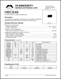 Click here to download HBC846 Datasheet