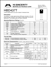 Click here to download HBD437 Datasheet