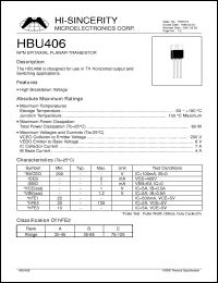 Click here to download HBU406 Datasheet