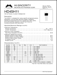 Click here to download HD45H11 Datasheet