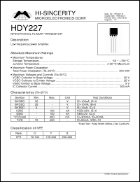 Click here to download HDY227 Datasheet