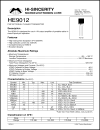 Click here to download HE9012 Datasheet