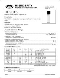 Click here to download HE9015 Datasheet