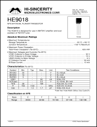 Click here to download HE9018 Datasheet