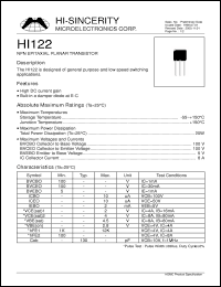 Click here to download HI122 Datasheet