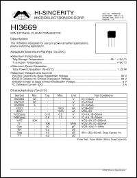 Click here to download HI3669 Datasheet