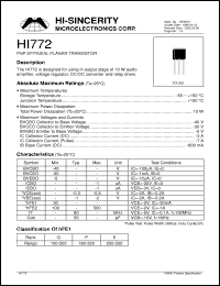 Click here to download HI772 Datasheet