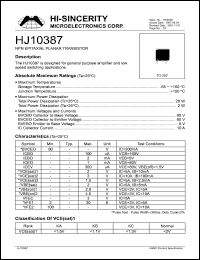 Click here to download HJ10387 Datasheet