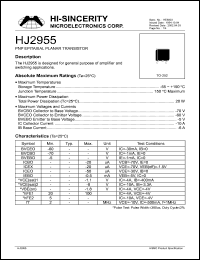 Click here to download HJ2955 Datasheet