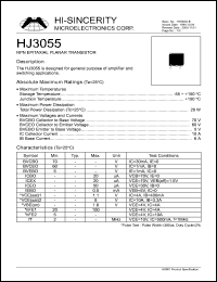 Click here to download HJ3055 Datasheet