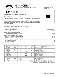 Click here to download HJ44H11 Datasheet