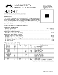 Click here to download HJ45H11 Datasheet