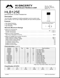 Click here to download HLB125 Datasheet