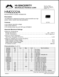 Click here to download HM2222A Datasheet