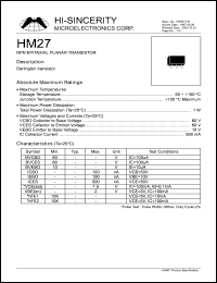 Click here to download HM27 Datasheet