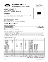 Click here to download HM2907 Datasheet