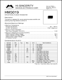 Click here to download HM3019 Datasheet