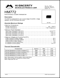 Click here to download HM772 Datasheet
