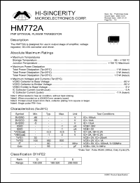 Click here to download HM772A Datasheet