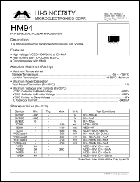 Click here to download HM94 Datasheet