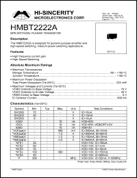 Click here to download HMBT2222A Datasheet