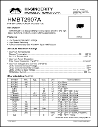 Click here to download HMBT2907 Datasheet