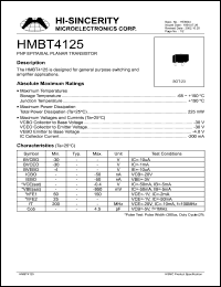 Click here to download HMBT4125 Datasheet