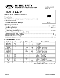 Click here to download HMBT4401 Datasheet