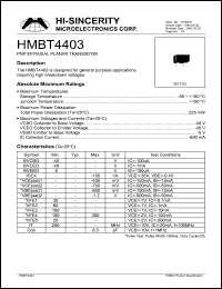Click here to download HMBT4403 Datasheet