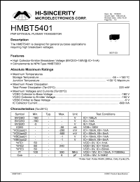 Click here to download HMBT5401 Datasheet