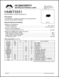Click here to download HMBT5551 Datasheet
