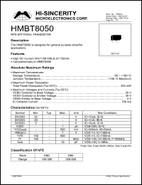 Click here to download HMBT8050 Datasheet
