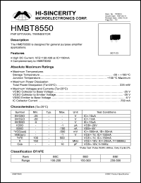 Click here to download HMBT8550 Datasheet