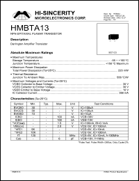 Click here to download HMBTA13 Datasheet