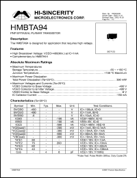 Click here to download HMBTA94 Datasheet