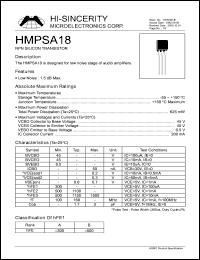 Click here to download HMPSA18 Datasheet