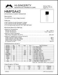 Click here to download HMPSA42 Datasheet