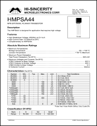 Click here to download HMPSA44 Datasheet