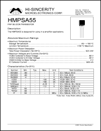 Click here to download HMPSA55 Datasheet