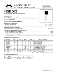 Click here to download HSB507 Datasheet
