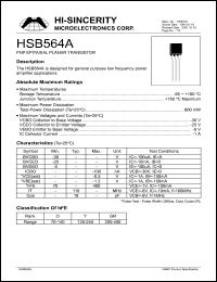 Click here to download HSB564A Datasheet