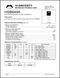 Click here to download HSB649 Datasheet