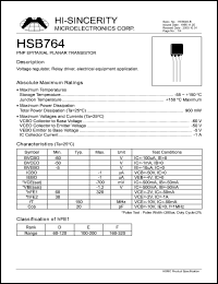 Click here to download HSB764 Datasheet