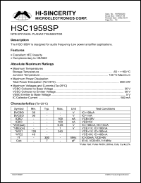 Click here to download HSC1959SP Datasheet
