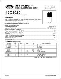 Click here to download HSC2625 Datasheet
