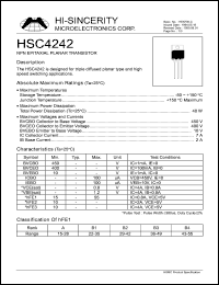 Click here to download HSC4242 Datasheet